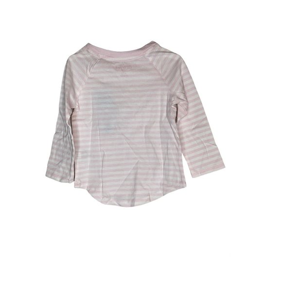 Cat & Jack x11 Toddler Girls Long Sleeve Striped Tops 18M Blush - Picture 2 of 5